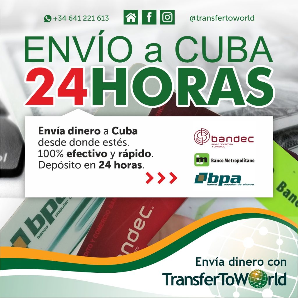 Enviar dinero a Cuba reciben en 24 horas